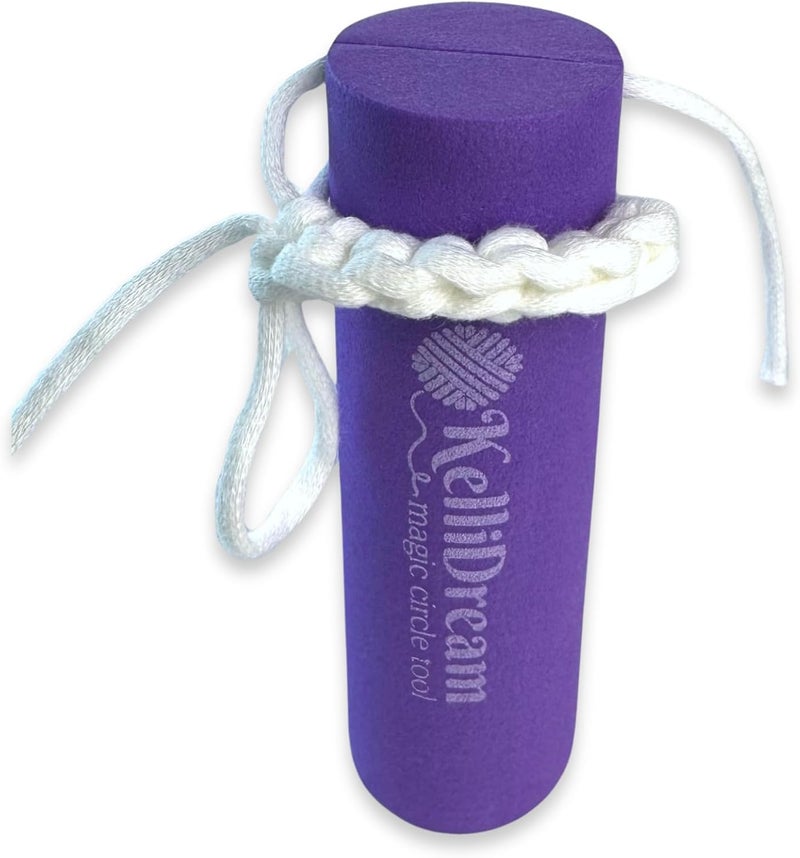 KelliDream Original Magic Circle Crochet Tool w Right & Left-Handed Step by Step Online English Instructions & Videos, Learn How to Make a Magic Circle Stitch w All Yarn Sizes (Purple) - Image 3
